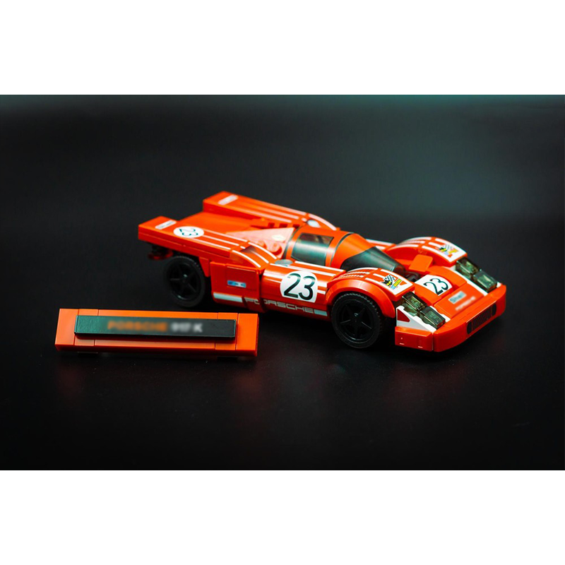 Model Kit Companies - 232ピース ヴィンテージ耐久レースカー 組み立てブロック DIY組み立て車両モデルキット