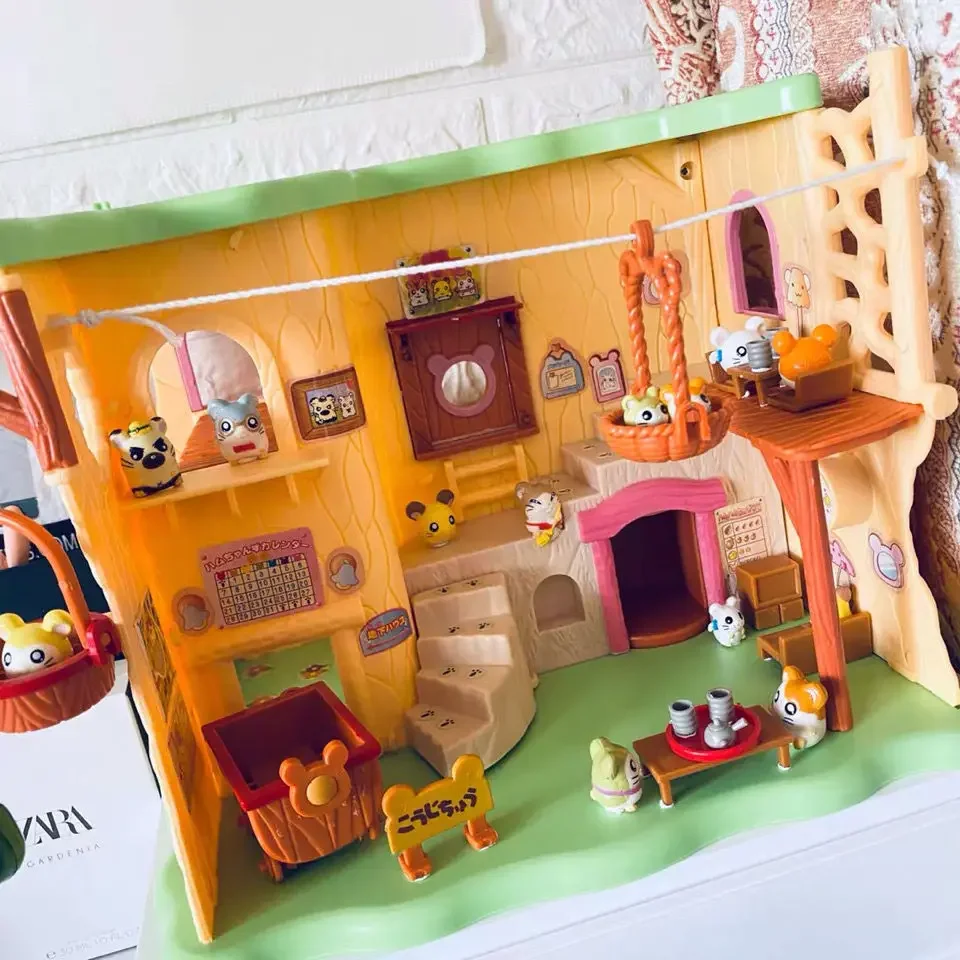 Model Kit House - 子供のためのハンマー付きミニチュアの新しいおもちゃ,ギフト,家の装飾