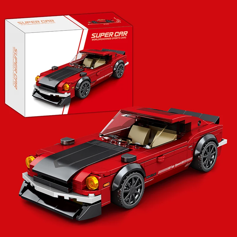 Model Kit Jdm - STEMビルディングブロック クラシックレーシングカーセット クリエイティブブリックキット JDMスポーツカーブロックモデル 大人、男の子、子供向けギフト 310ピース