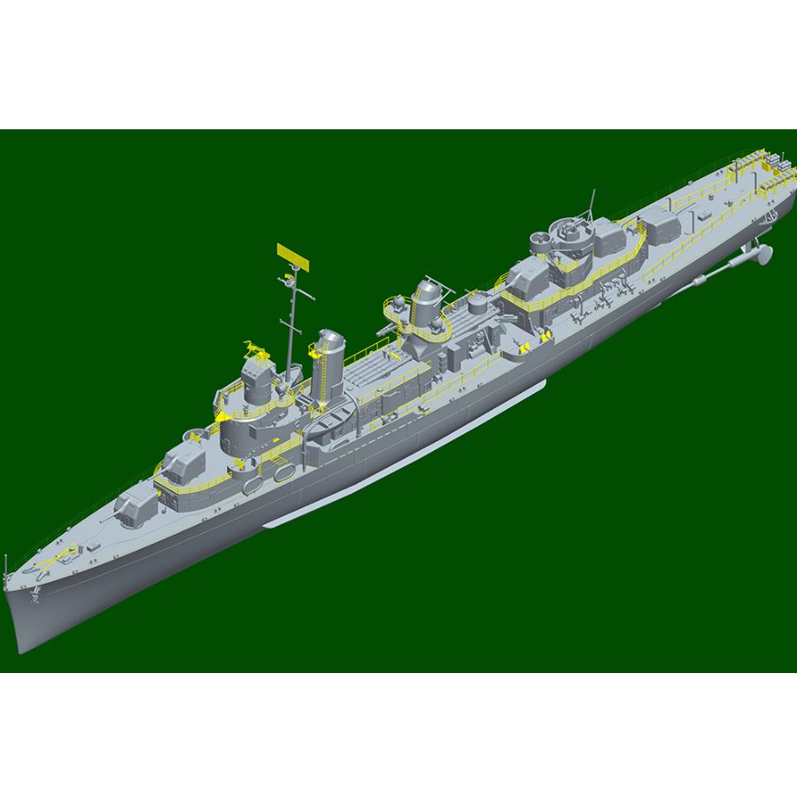 Model Kit Destroyer - フレッチャー DD-445 USS デストロイヤー 65309 トランペッター