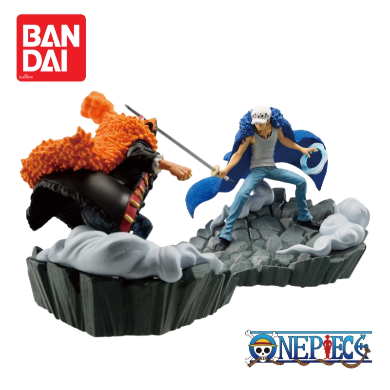 Model Kit Judge - バンダイワンピース在庫トラファルガー D 水法とマーシャル d 教える置物アクションフィギュアオリジナル装飾品アニメ商品