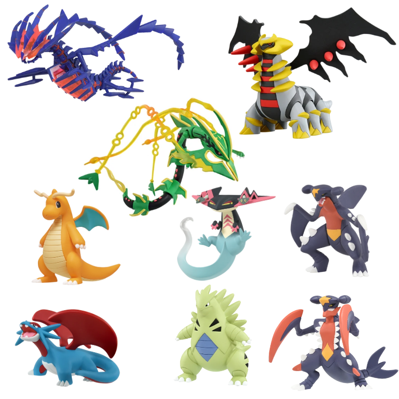 Model Kit Rayquaza - オリジナルタカラトミードラゴンタイプポケモンフィギュアドラガプルトサラメンスギラティナエターナトスモデルポケモンギフトアニメおもちゃ