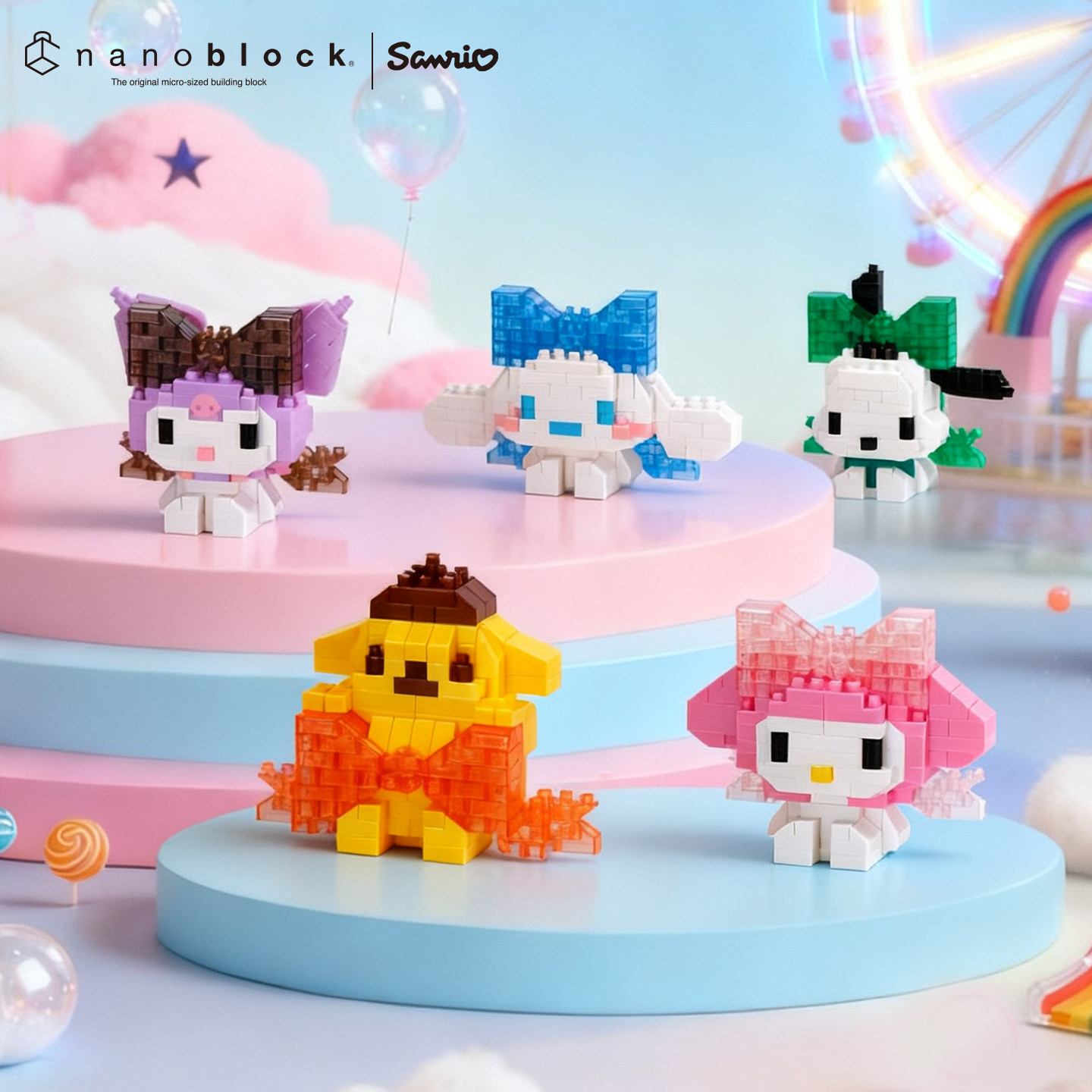 Model Kit Toy - ナノブロック サンリオ マイクロビルディングブロック 正規品 ビッグリボンシリーズ シナモロール