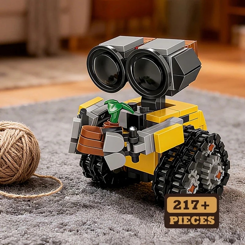 Model Kit Companies - クラシック映画200+ピース ミニロボット ウォーリー MOC 組み立てブロックモデル DIY