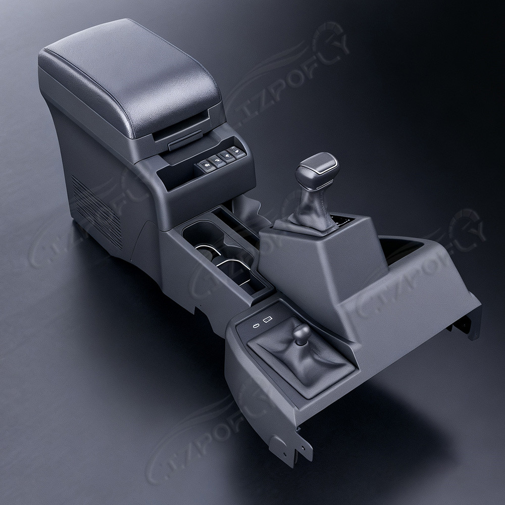 Model Kit Indonesia - トヨタ用：センターコンソール、アームレスト冷蔵庫、ギアシフトキットのアップグレード（2007年～2024年モデル）。