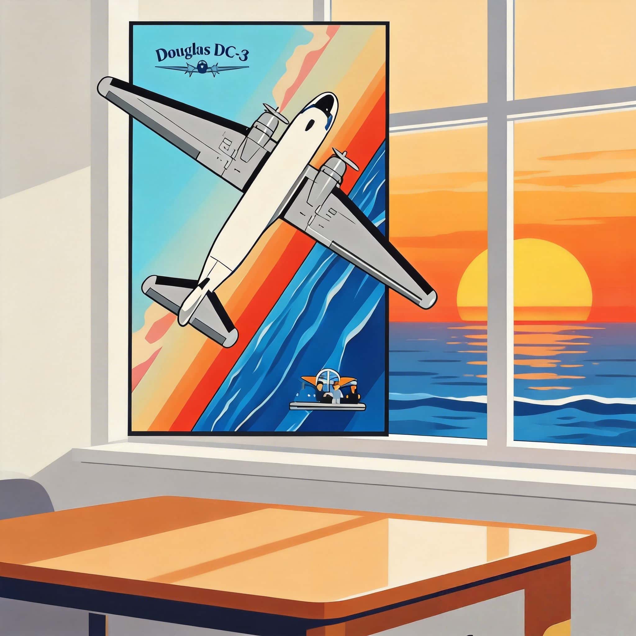 Model Kit Companies - 2026年新発売 モック ダグラスDC-3旅客機組み立てキット アメリカン航空 航空機モデル ブロック玩具