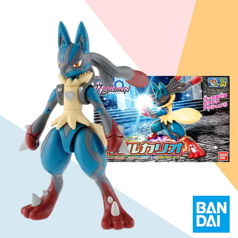 Model Kit Quick Pokemon - 在庫ありバンダイオリジナルボックスポケモンポケプラメガルカリオアニンムフルアクション組立フィギュア模型玩具ギフト子供のための