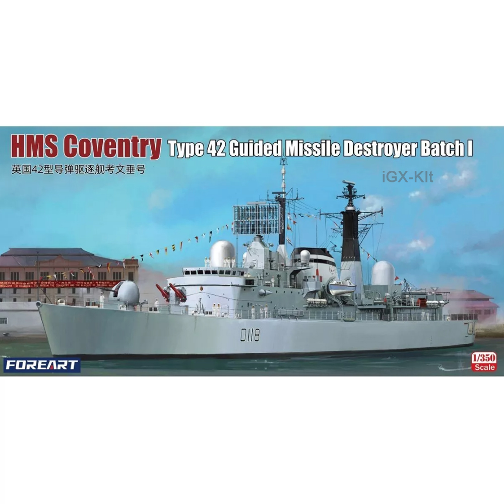 Model Kit Destroyer - FOREART 3002 1/350 スケール HMS コベントリー