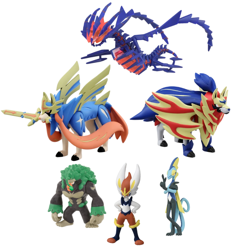 Model Kit Rayquaza - オリジナルのポケモンフィギュア,子供用,アニメーションのおもちゃ,剣とシールドのコレクション,トレンディ,理想的なギフト