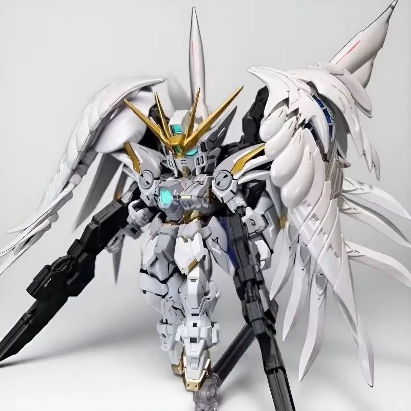 Model Kit Wing Zero - MGSd ウイングゼロ EW 白雪姫バージョン エンジェルフェザードロップ メカ組み立てモデルキット