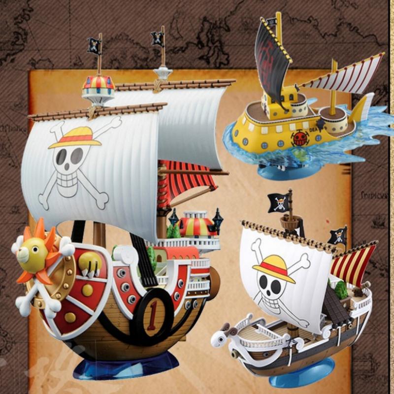 Model Kit One Piece Going Merry - ワンピースバンダイ千サンニーゴーイングメリ海賊船モデルキットアニメ組み立てコレクタブルフィギュアデスクトップ装飾玩具ギフト