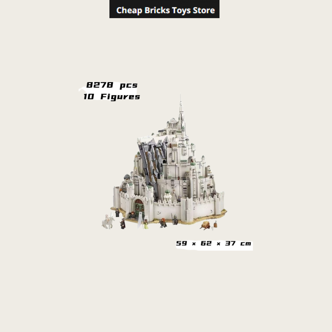 最安値 8278ピース ブロック シティ ミナス・ティリス  - Model Kit Companies のレビューと価格