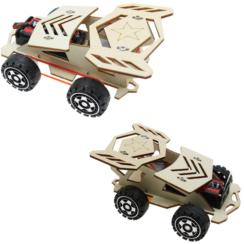 Rc-子供のための4輪車のドライブ材料,科学実験キット,創造 - Model Kit Toy のレビューと価格