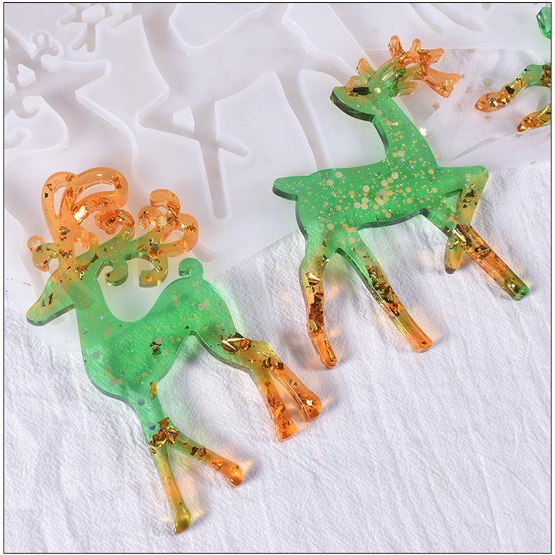 クリスマスヘラジカエポキシ樹脂モールドキーホルダーペンダント - Model Kit Varnish のレビューと価格