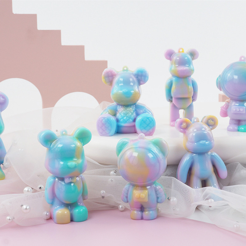 DIY クリスタルエポキシ樹脂モールド 3D リトルベア宇宙 - Model Kit Varnish のレビューと価格