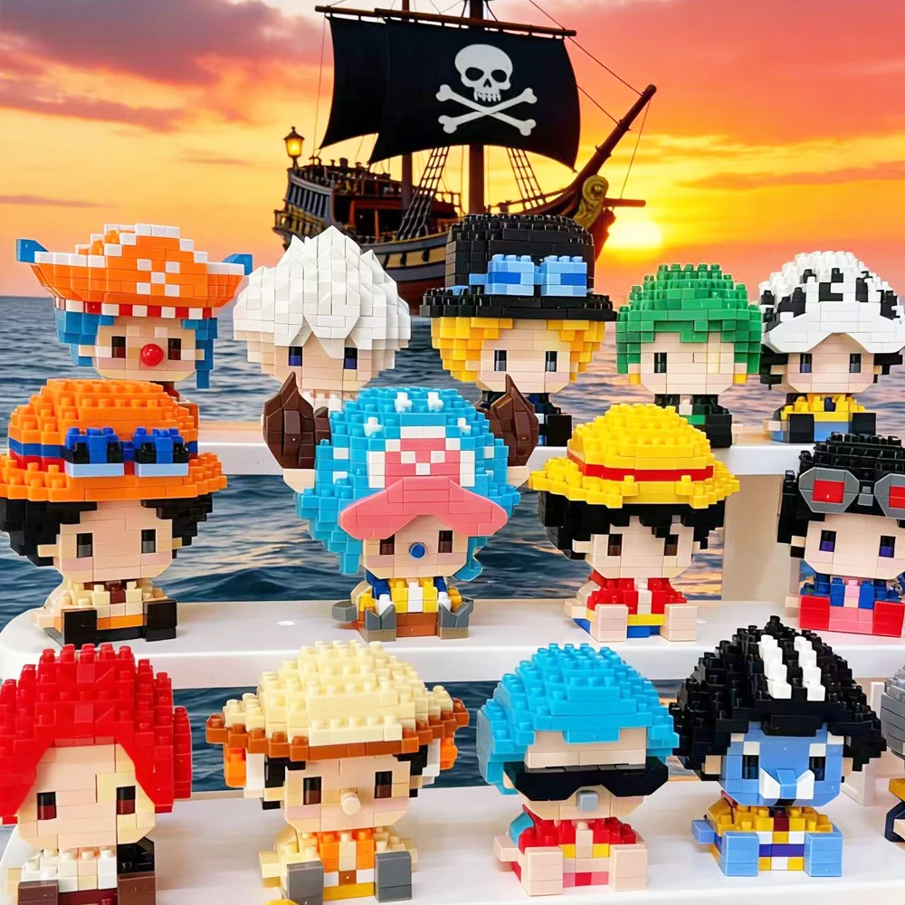 アニメキャラクターモデル ルフィ 3Dミニマイクロブロックセ - Model Kit Lego のレビューと価格