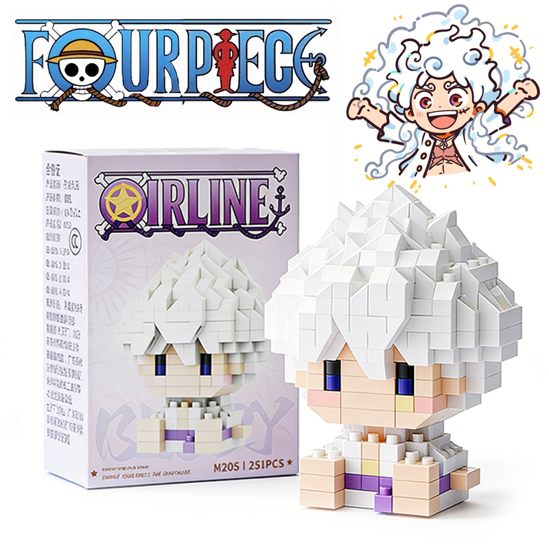 アニメキャラクターモデル ルフィ 3Dミニマイクロブロックセ - Model Kit Lego のレビューと価格