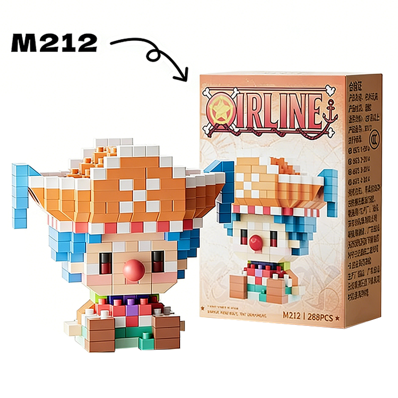 アニメキャラクターモデル ルフィ 3Dミニマイクロブロックセ - Model Kit Lego のレビューと価格