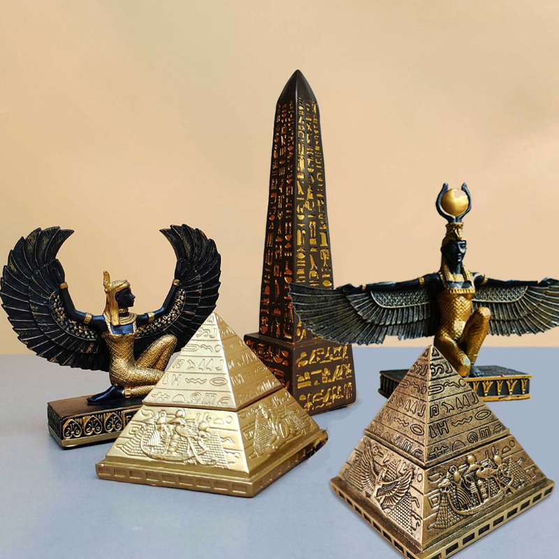 古代エジプトのピラミッド型のオベリスクの像,樹脂の樹脂の女神 - Model Kit Obelisk のレビューと価格