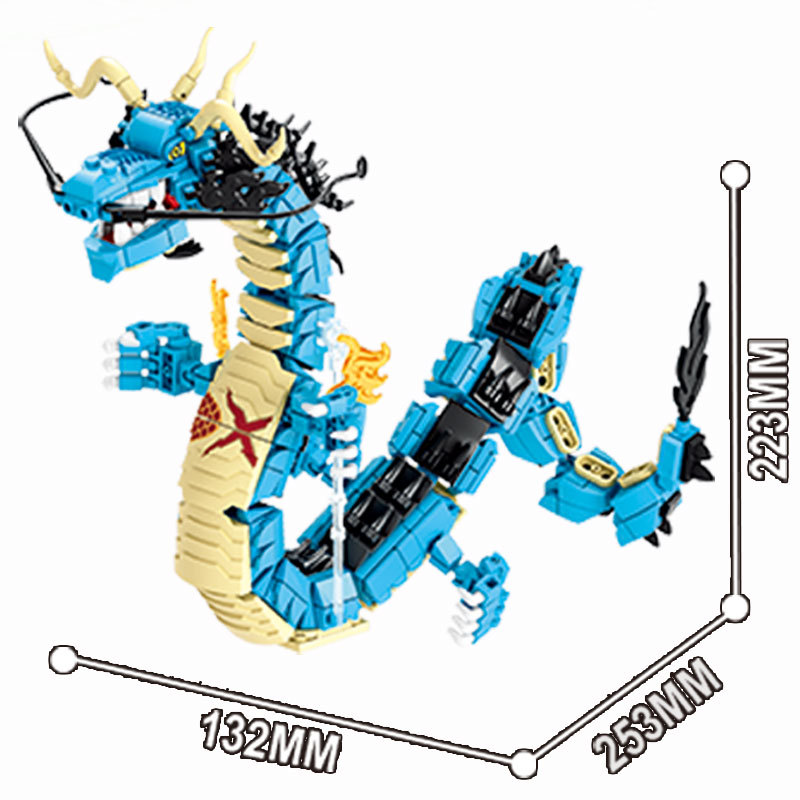8in1 ワンピースビルディングブロックブルードラゴンカイド - Model Kit Lego のレビューと価格