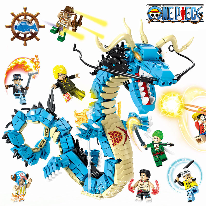 8in1 ワンピースビルディングブロックブルードラゴンカイド - Model Kit Lego のレビューと価格