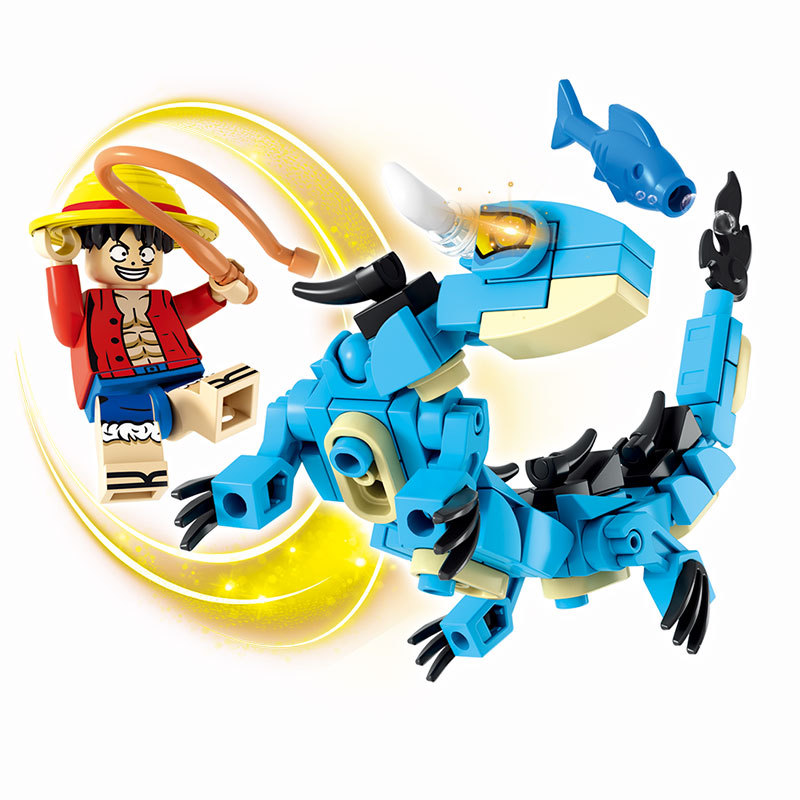 8in1 ワンピースビルディングブロックブルードラゴンカイド - Model Kit Lego のレビューと価格
