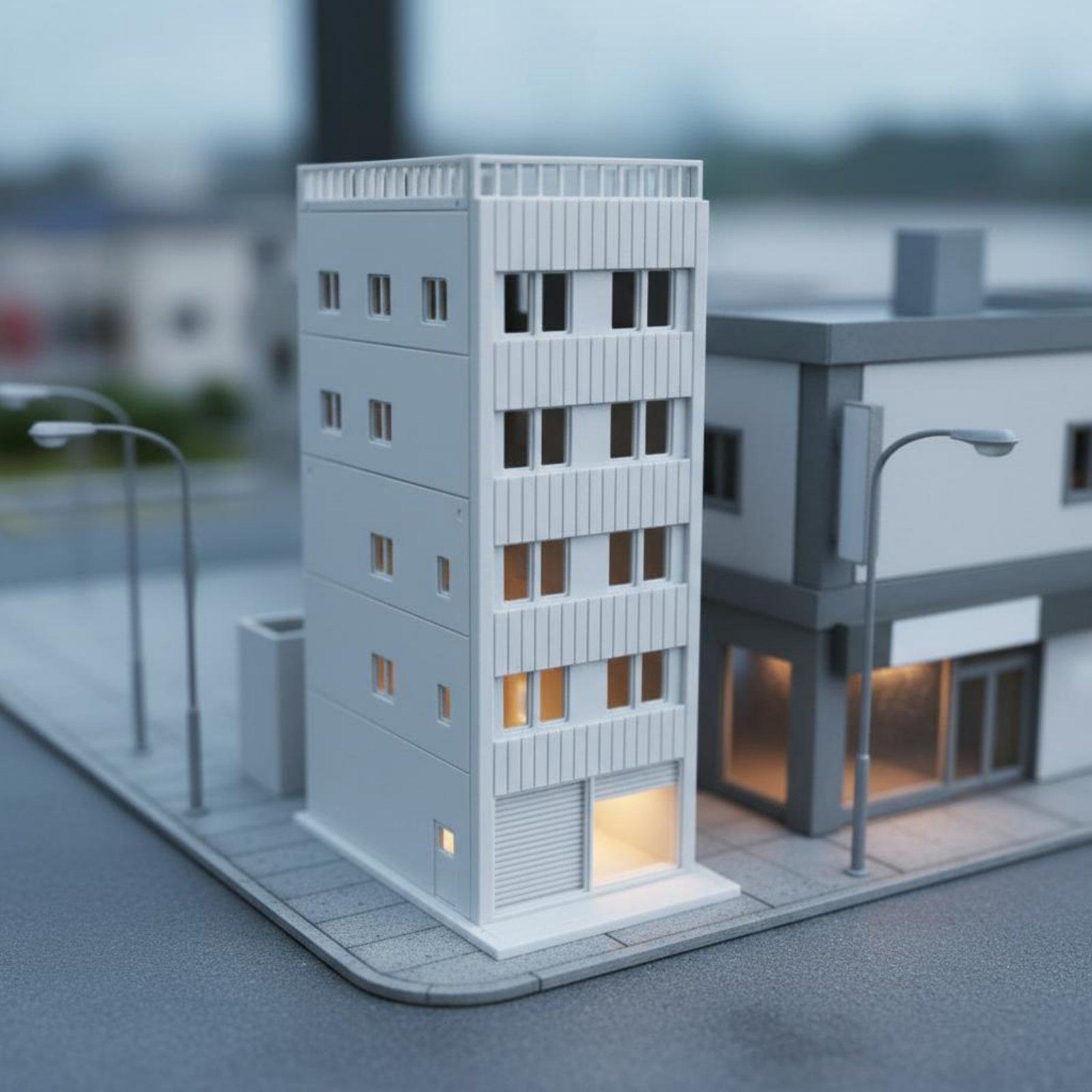 建築プロジェクトや街並みジオラマ用の組み立て式ミニチュア和風 - Model Kit House のレビューと価格