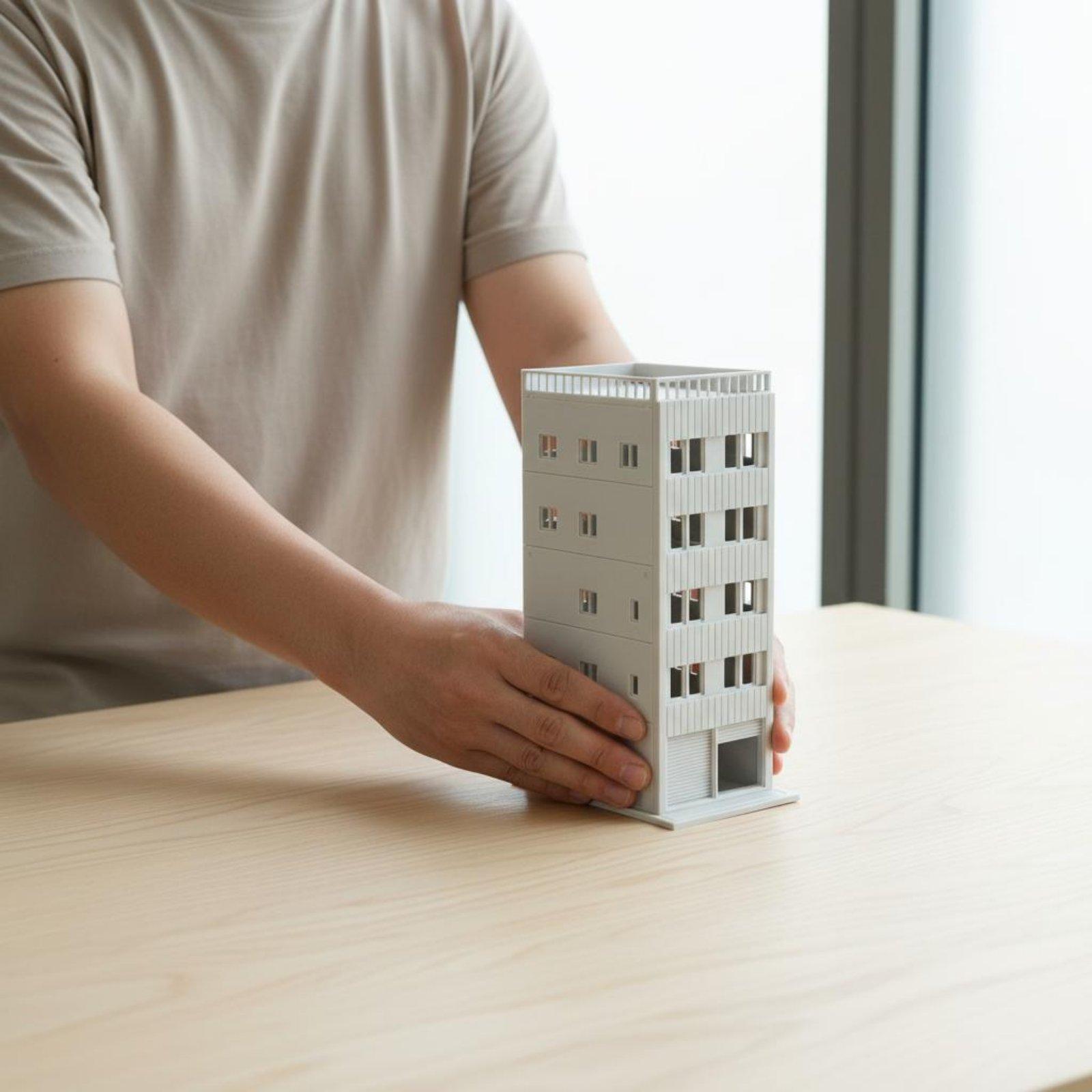 建築プロジェクトや街並みジオラマ用の組み立て式ミニチュア和風 - Model Kit House のレビューと価格