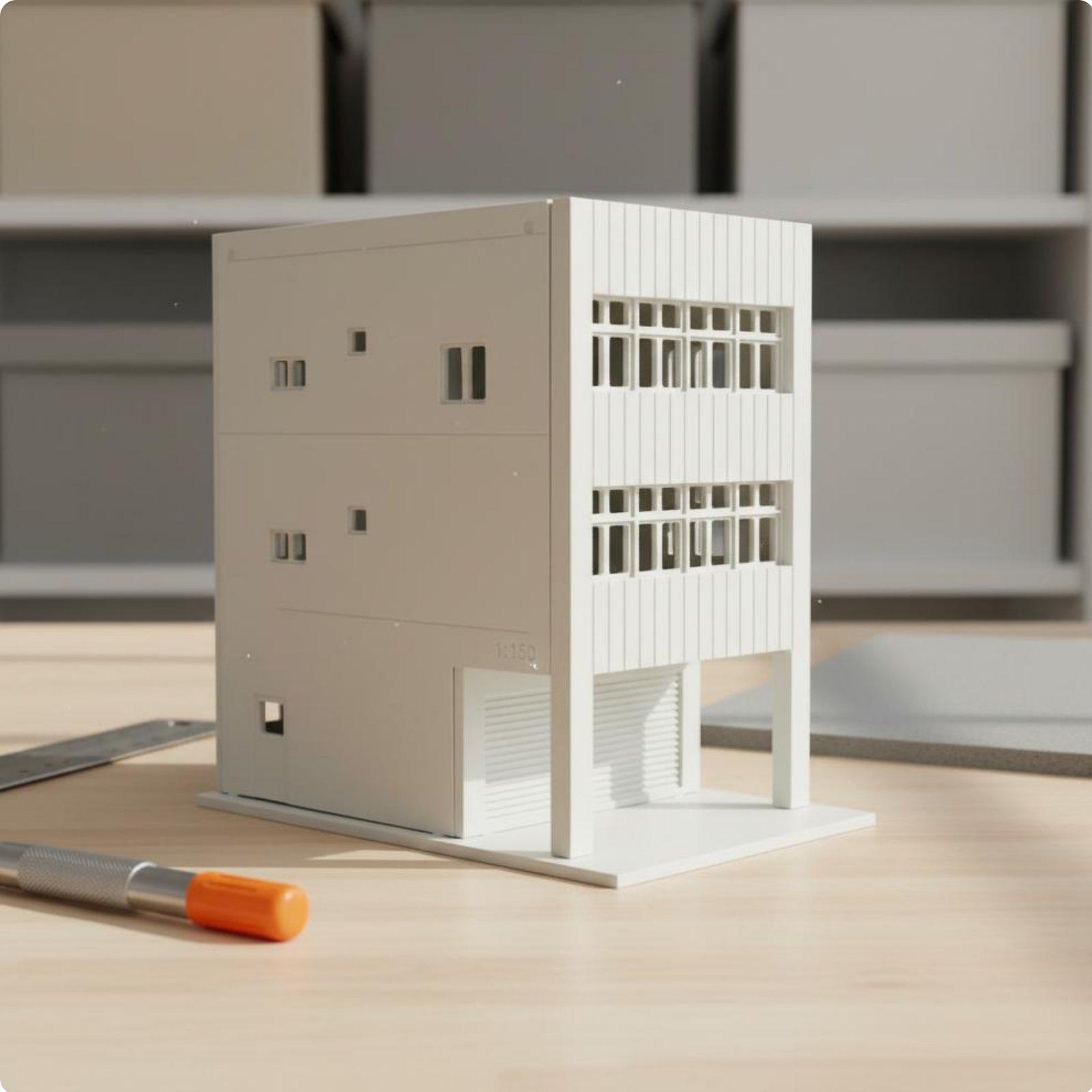 建築プロジェクトや街並みジオラマ用の組み立て式ミニチュア和風 - Model Kit House のレビューと価格