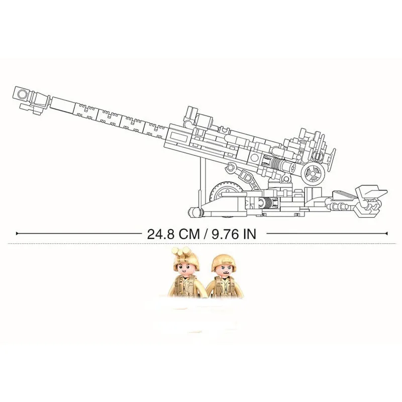 アーミーライトホイイツァーモデルビルディングブロック、小型粒 - Model Kit Toy のレビューと価格