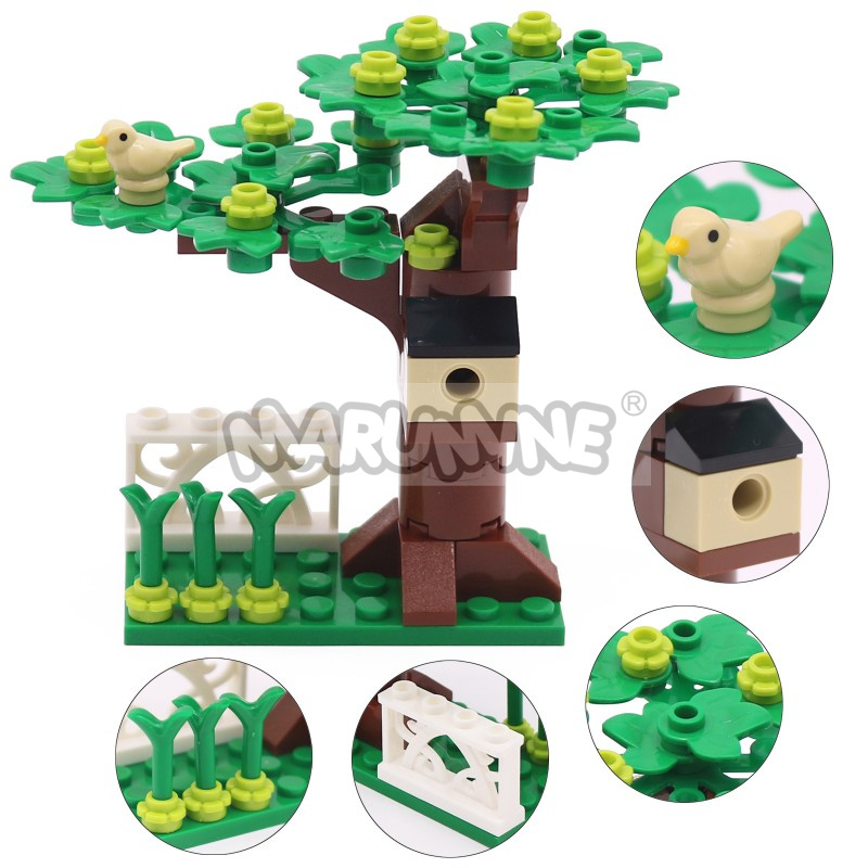 MARUMINE 小粒子MOCブロック ツリーハウスセット  - Model Kit Lego のレビューと価格
