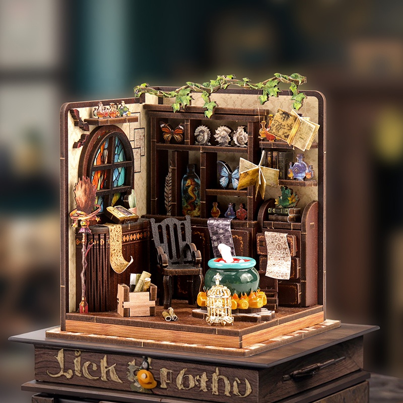DIY木製ミニチュアモデルキット魔法のポーションワークショッ - Model Kit House のレビューと価格