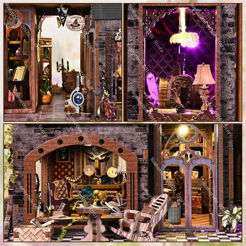 木製ミニチュアハウス 組み立てブロックモデルキット DIY  - Model Kit House のレビューと価格