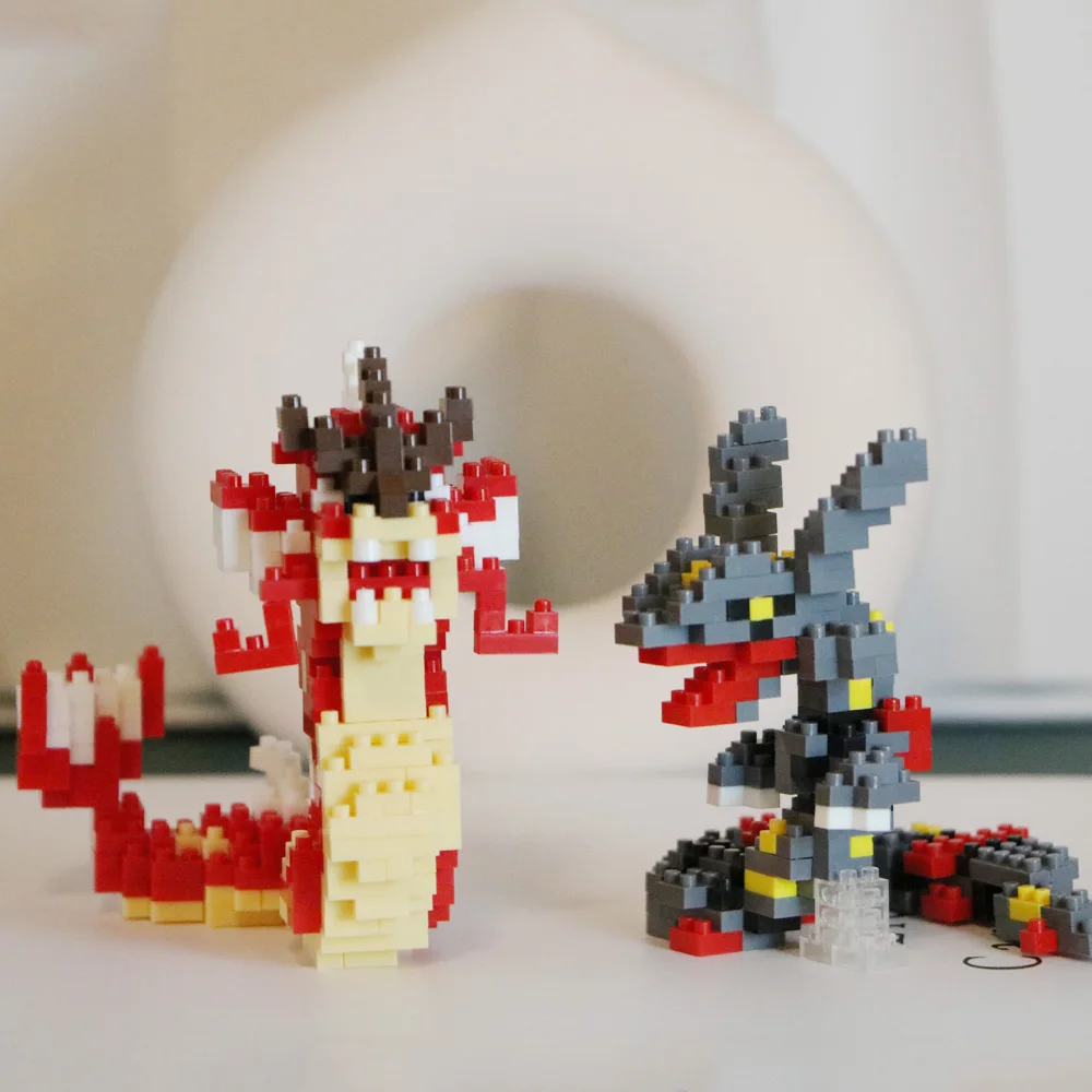 ポケモンマイクロビルディングブロック赤 Gyarados レ - Model Kit Rayquaza のレビューと価格