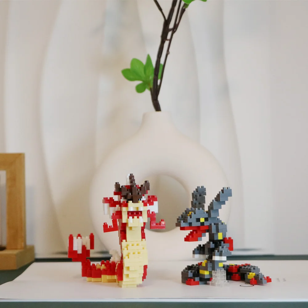 ポケモンマイクロビルディングブロック赤 Gyarados レ - Model Kit Rayquaza のレビューと価格