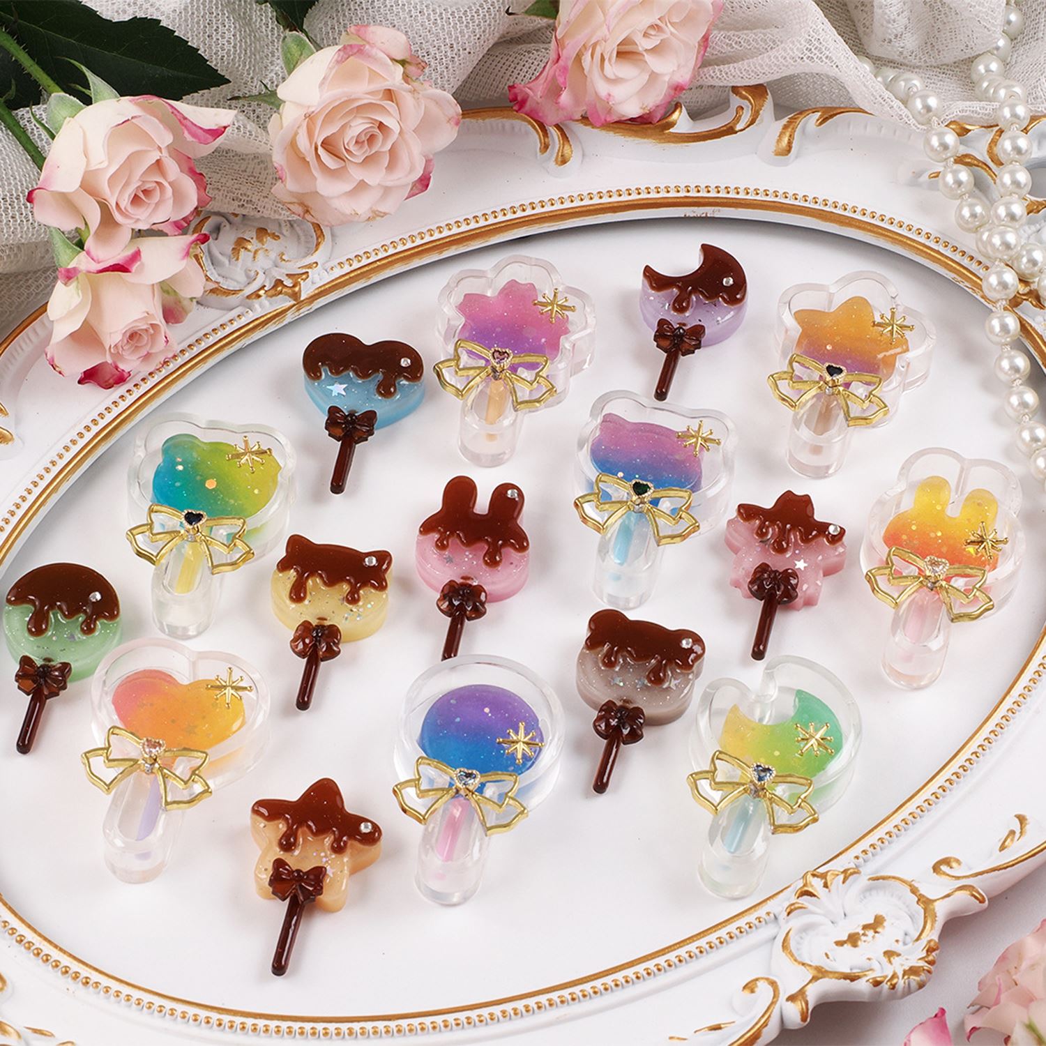 1 ピース流れる砂ロリポップシリコーン型かわいいスターウサギ - Model Kit Varnish のレビューと価格