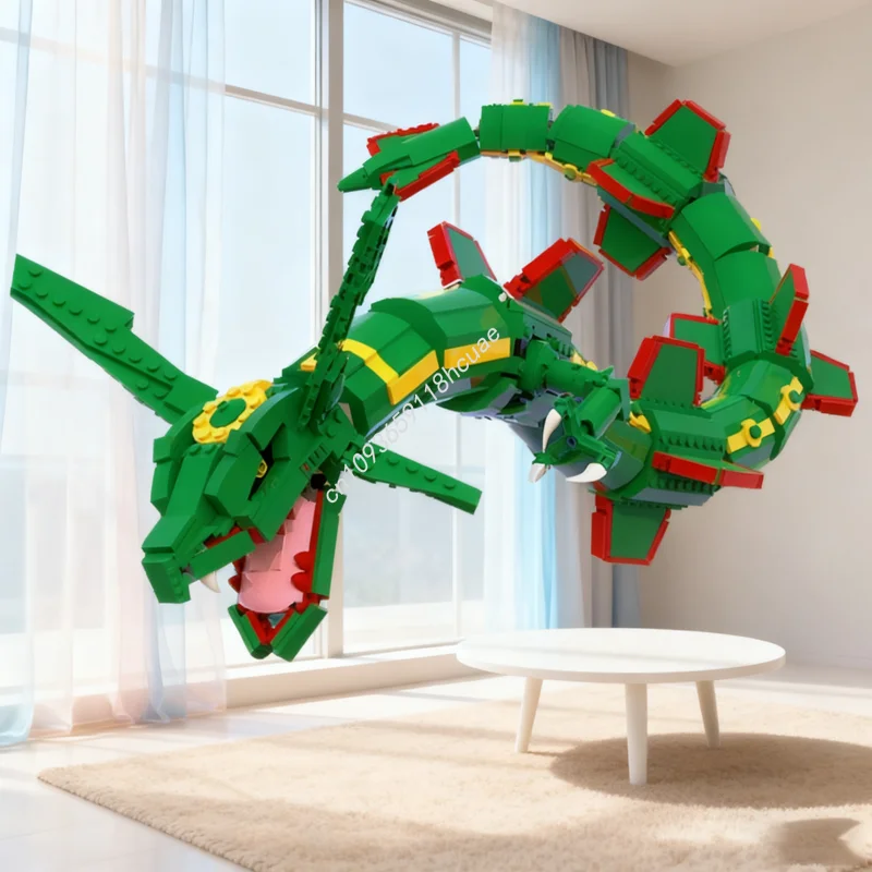 1417 個 MOC ポケモンレイクワザ作成モデルビルディン - Model Kit Rayquaza のレビューと価格