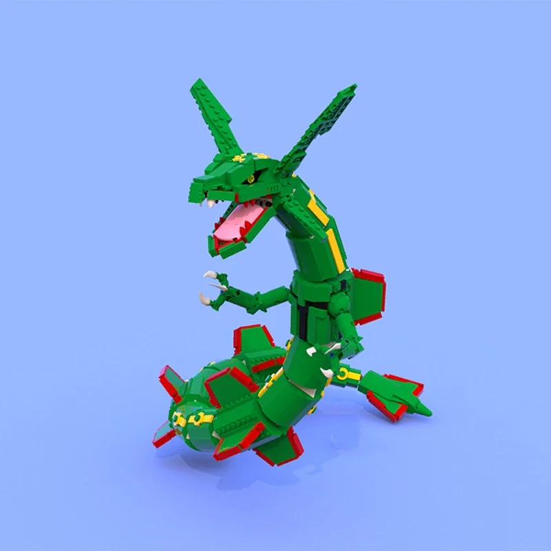 1417 個 MOC ポケモンレイクワザ作成モデルビルディン - Model Kit Rayquaza のレビューと価格