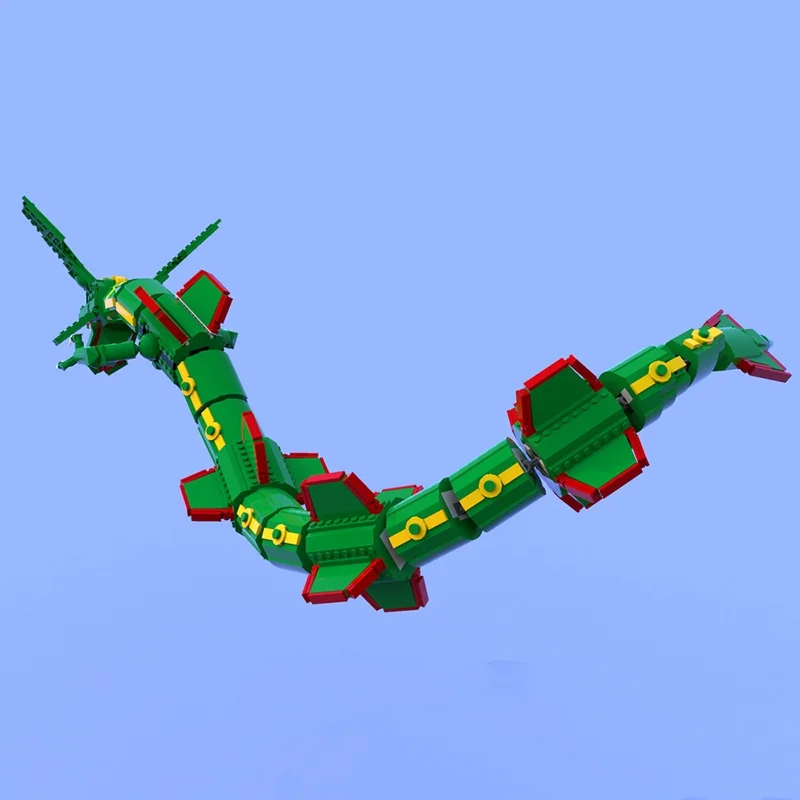 1417 個 MOC ポケモンレイクワザ作成モデルビルディン - Model Kit Rayquaza のレビューと価格
